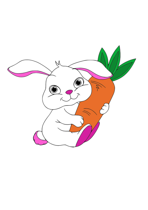 Hướng dẫn vẽ và tô màu con thỏ | Draw rabbit (step by step) | Drawing  Tutorials - YouTube