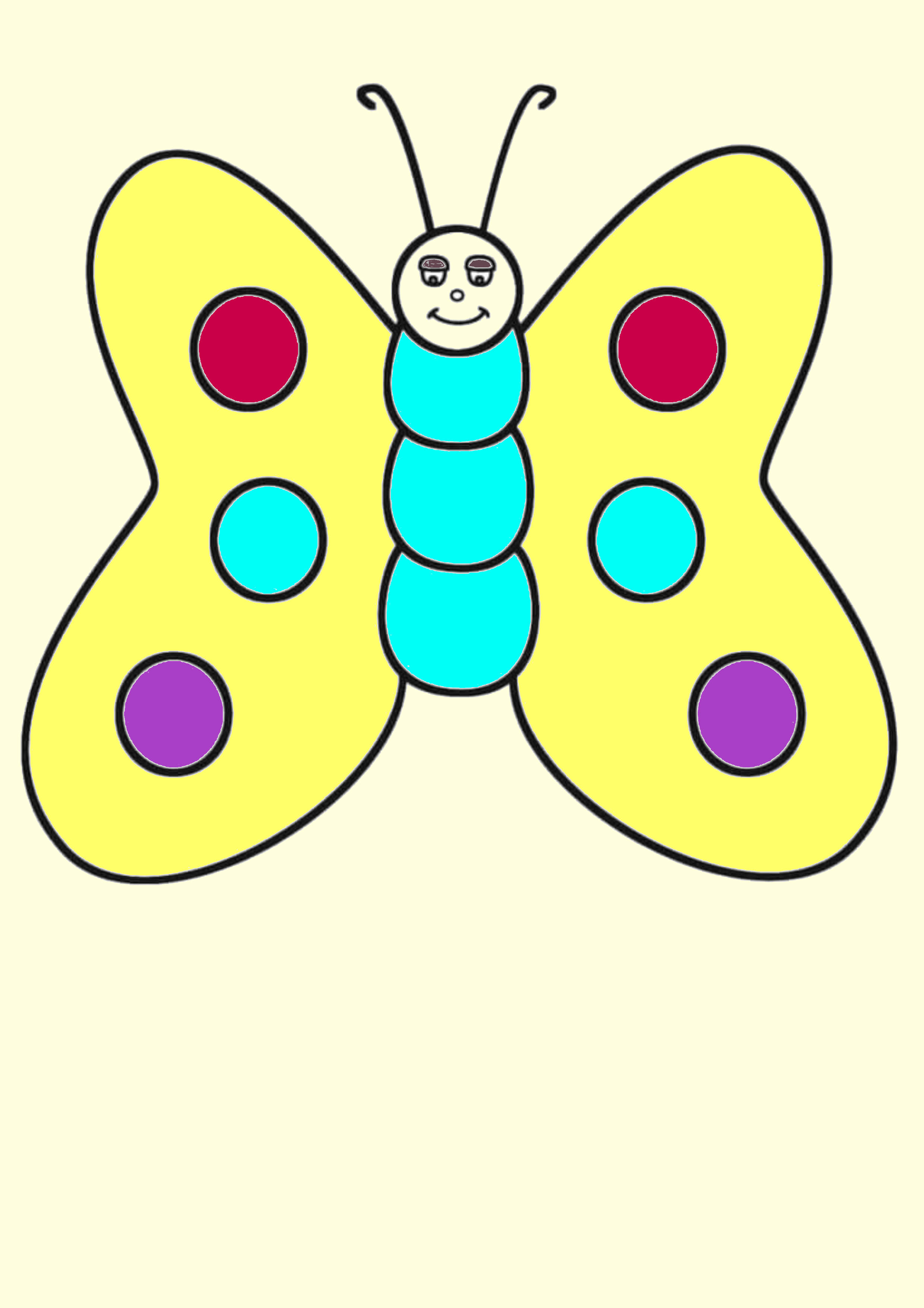 Hướng dẫn bé tô mầu, tô mầu con bướm, coloring butterfly - YouTube
