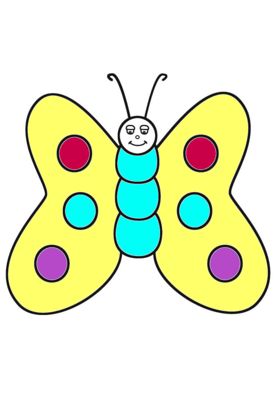 Hình tô màu con bướm đẹp và đơn giản cho bé - Tô màu trực tuyến