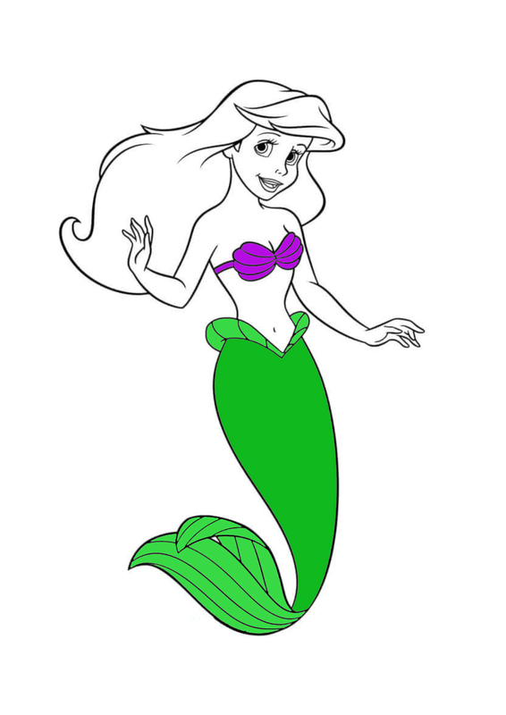 Mermaid coloring pages - tô màu nàng tiên cá - coloring for kids | Mermaid  coloring pages, Mermaid coloring, Coloring for kids
