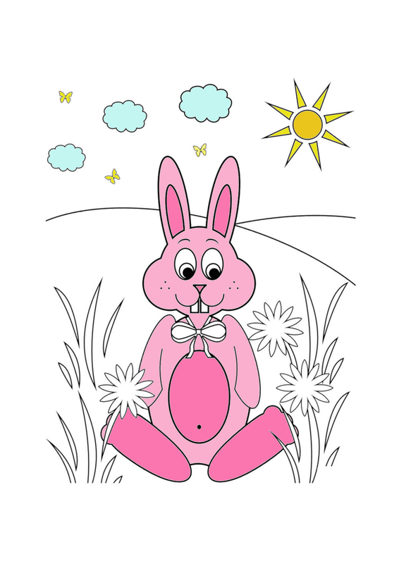 Tổng hợp các bức tranh tô màu con Thỏ đẹp và dễ thương