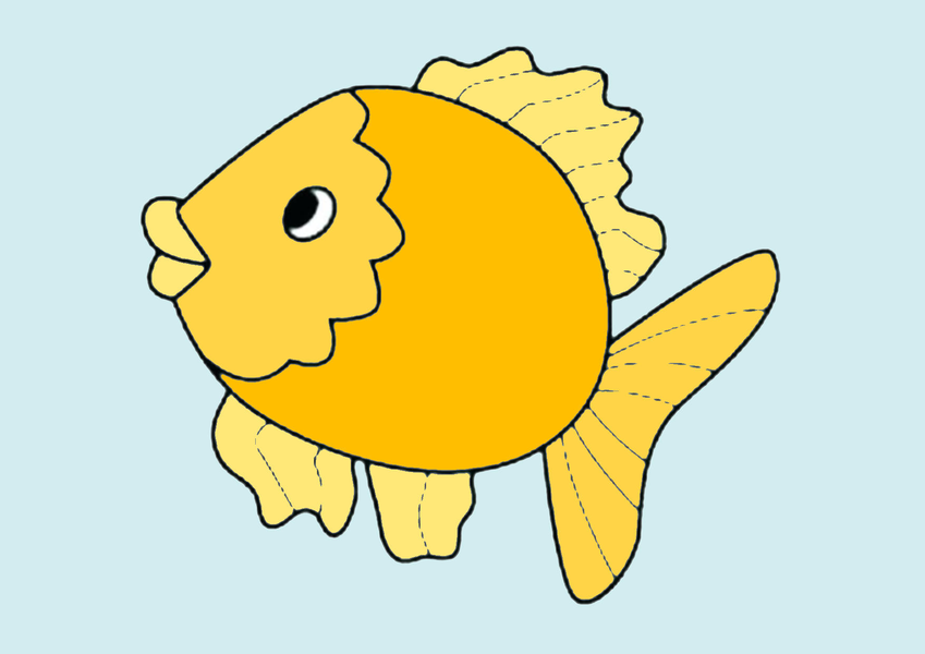 Tổng hợp các bức tranh tô màu chú cá vàng đáng yêu cho bé  Cá vàng Tranh  Hình ảnh