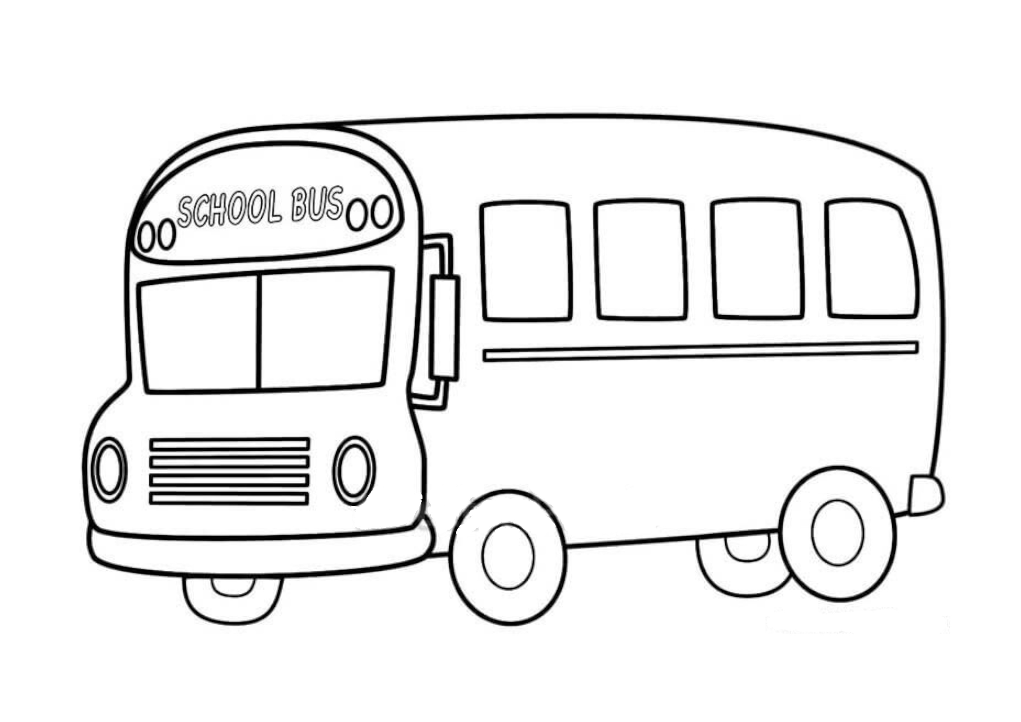 Tuyển tập 20 mẫu tranh tô màu xe Buýt đặc sắc nhất